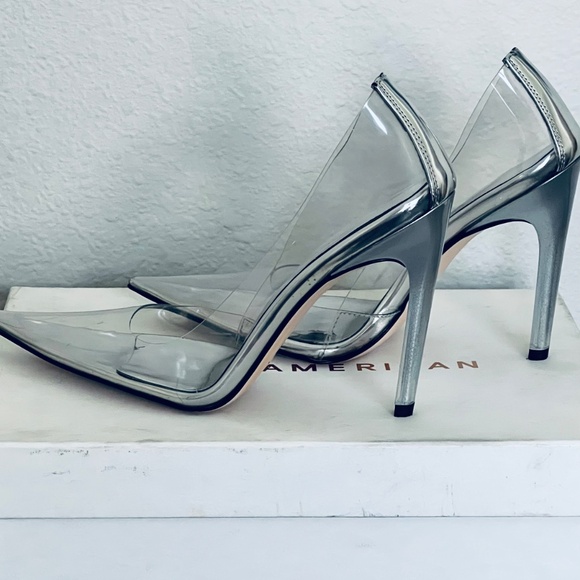 Good American Cinderella Clear Pump in Glass002 - Picture 4 of 6